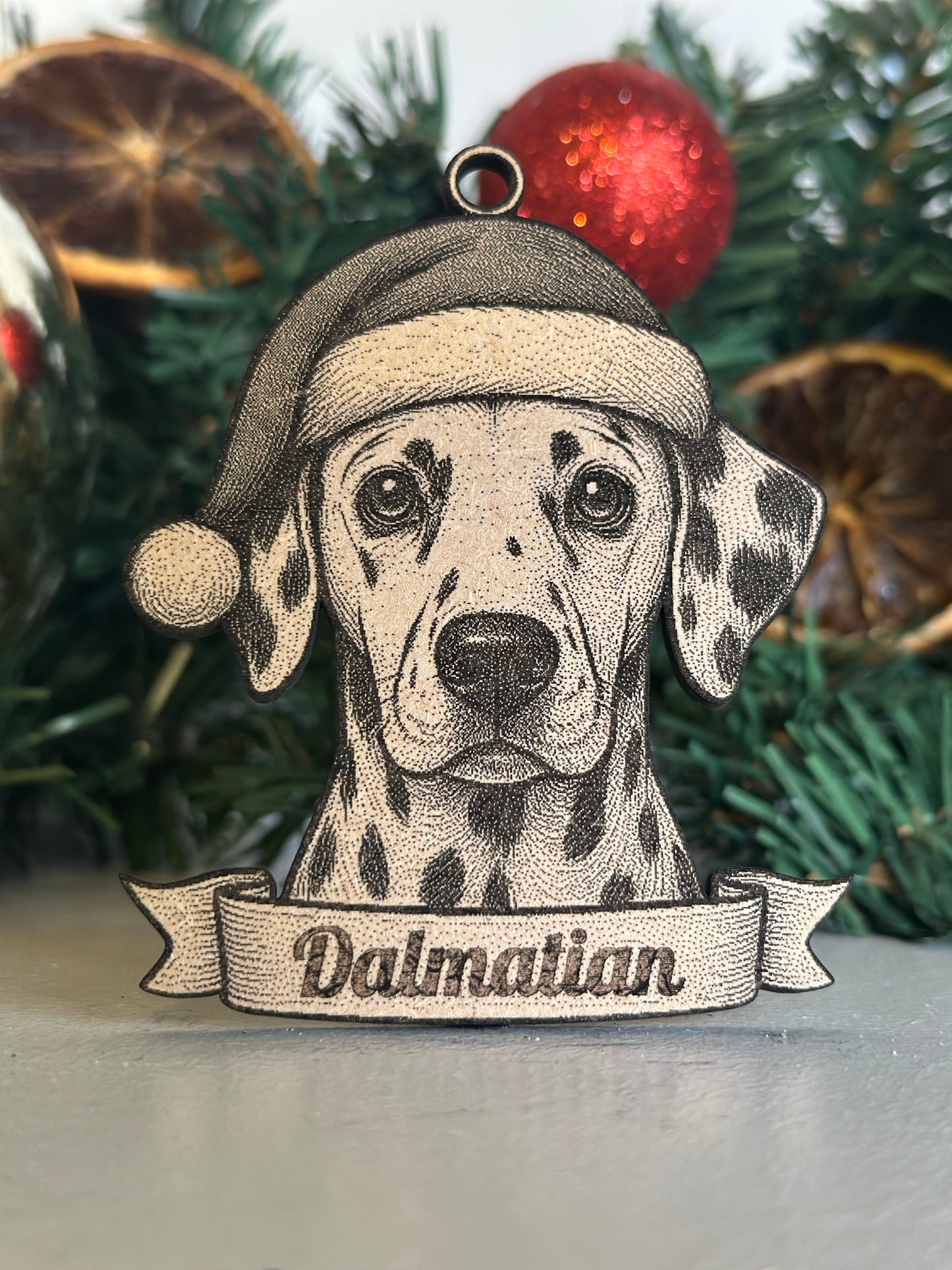 Dalmatian - Personalisable Christmas Tree Decoration Bauble Ornament Dog Gift