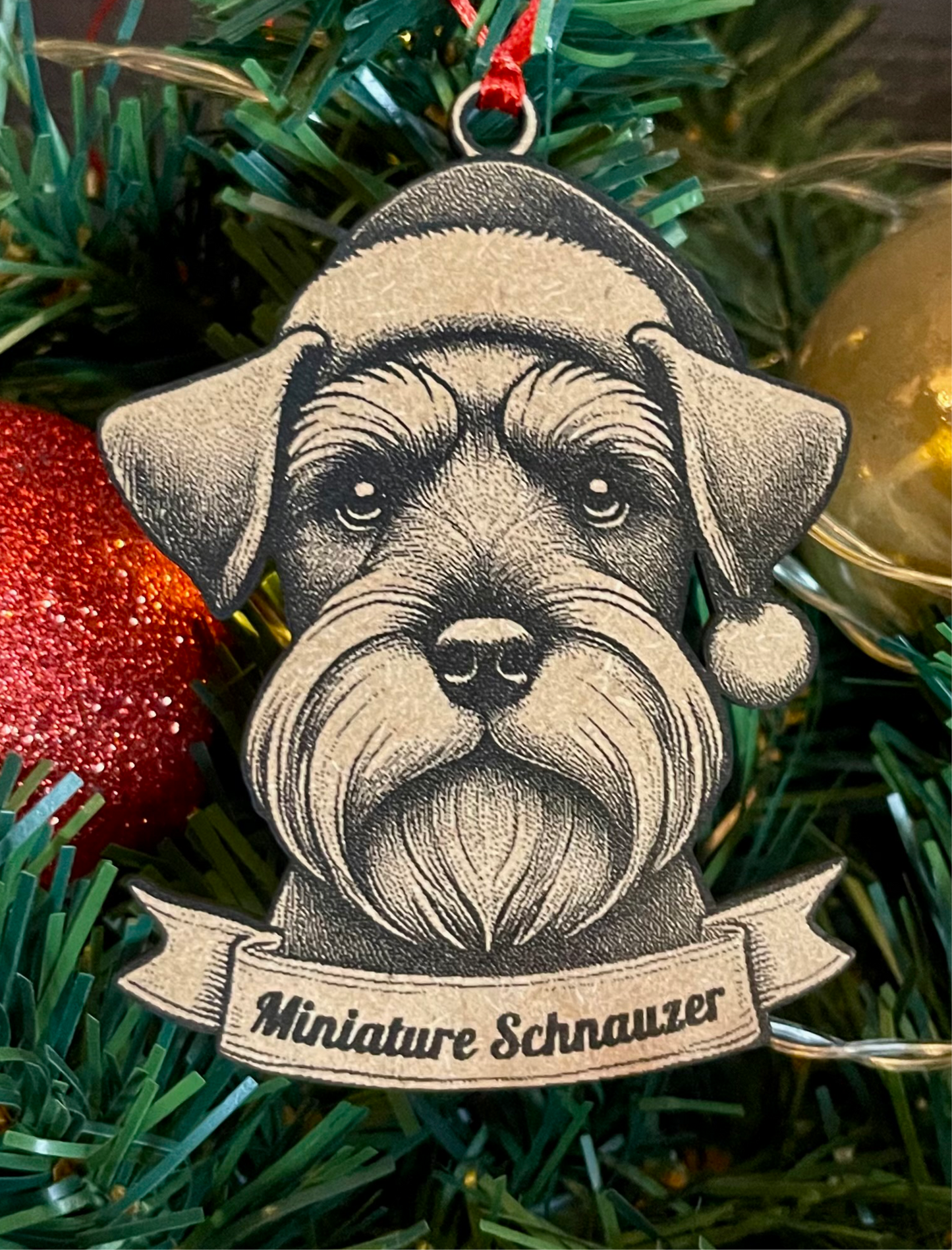 Miniature Schnauzer Tree Ornament