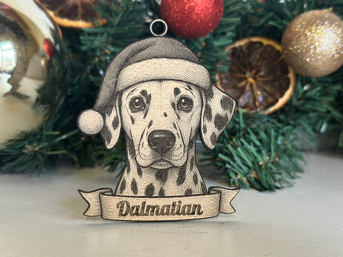 Dalmatian - Personalisable Christmas Tree Decoration Bauble Ornament Dog Gift