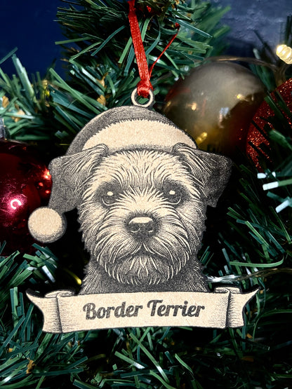 Border Terrier Tree Ornament