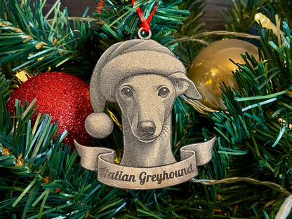 Italian Greyhound Tree Ornament