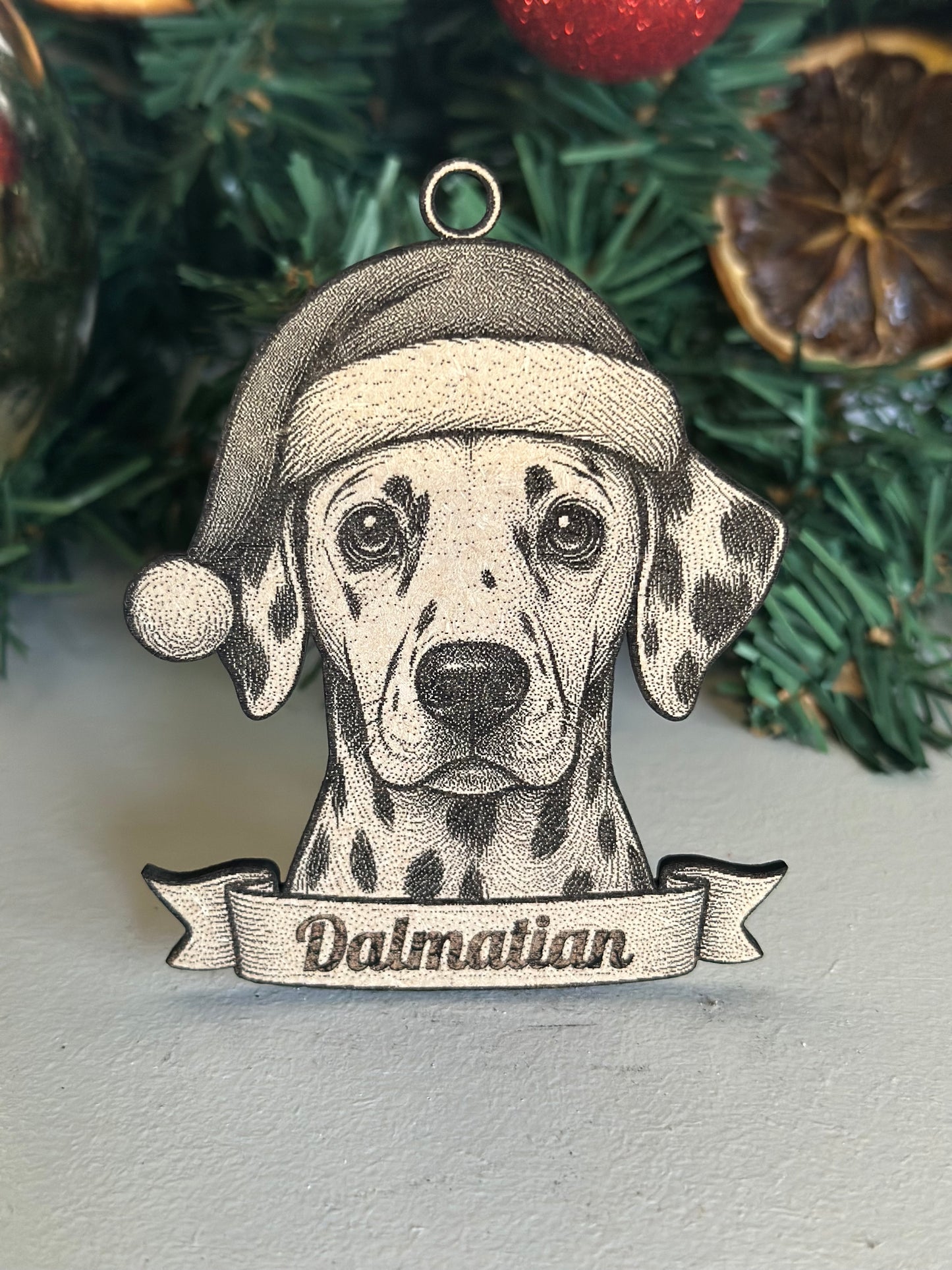 Dalmatian - Personalisable Christmas Tree Decoration Bauble Ornament Dog Gift