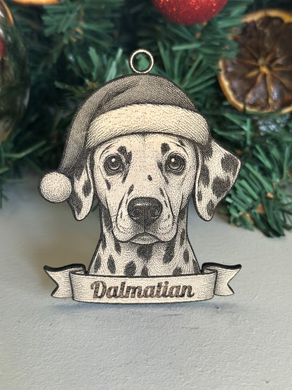 Dalmatian - Personalisable Christmas Tree Decoration Bauble Ornament Dog Gift