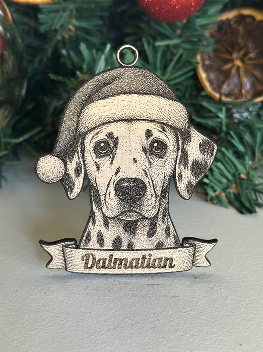 Dalmatian - Personalisable Christmas Tree Decoration Bauble Ornament Dog Gift