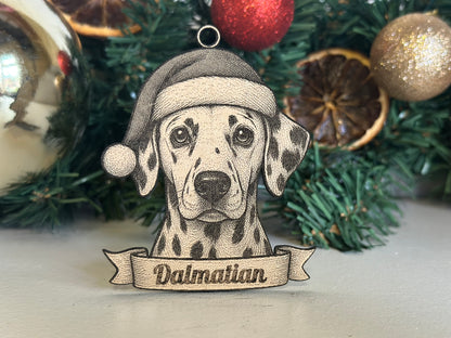 Dalmatian - Personalisable Christmas Tree Decoration Bauble Ornament Dog Gift