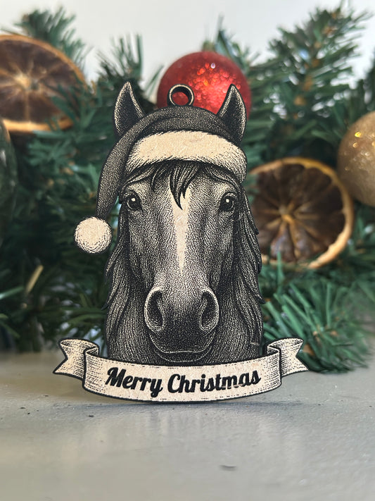Horse  - Personalisable Christmas Tree Decoration Bauble Ornament Gift