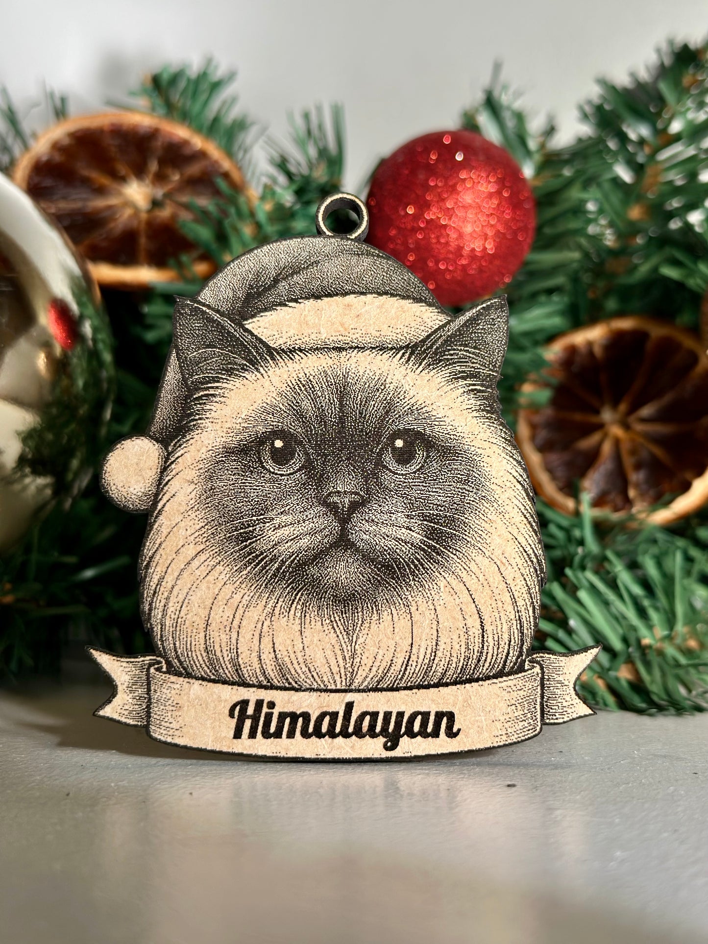 Himalayan  - Personalisable Christmas Tree Decoration Bauble Ornament Cat Gift