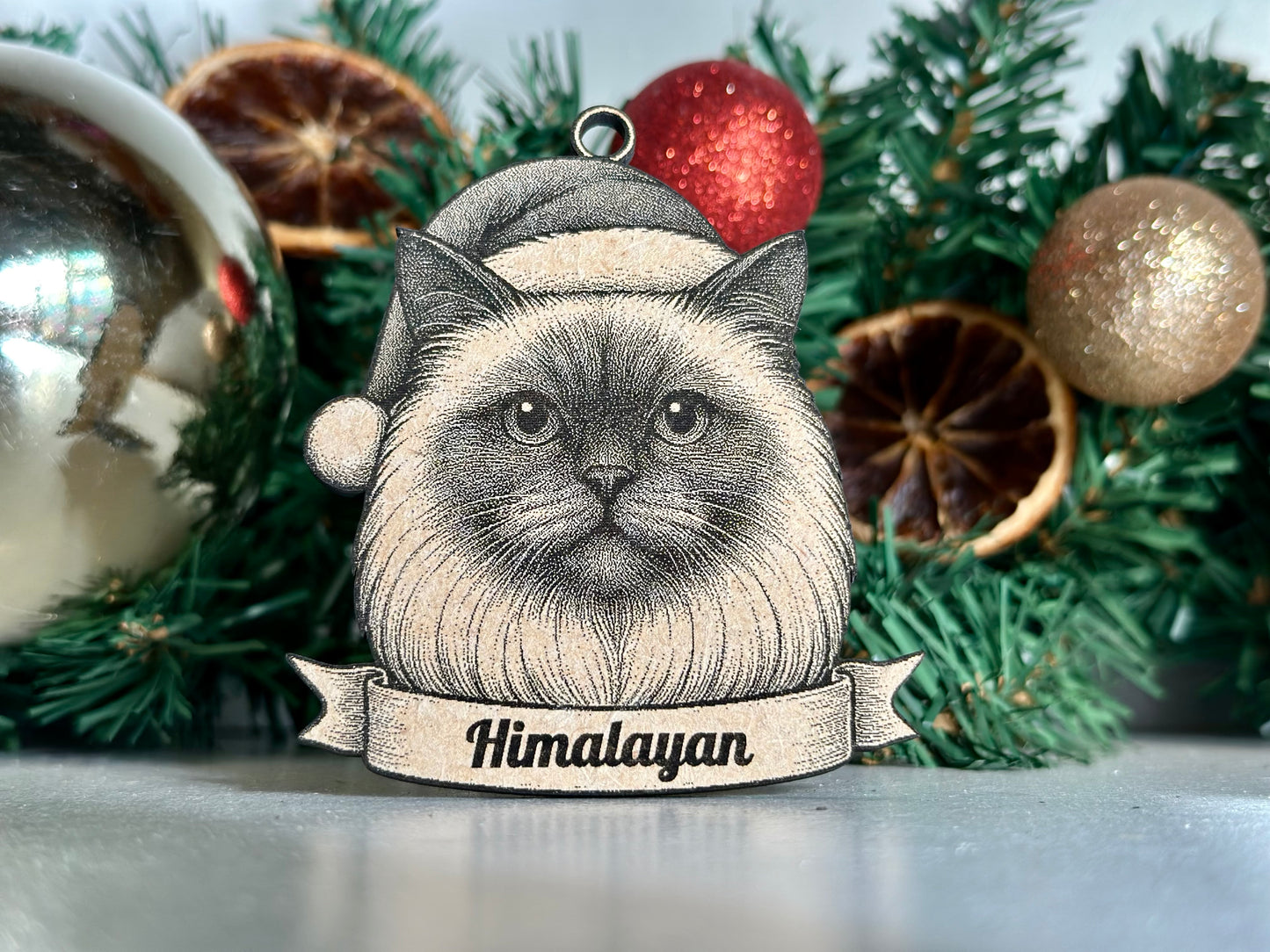 Himalayan  - Personalisable Christmas Tree Decoration Bauble Ornament Cat Gift