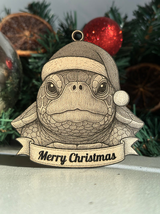 Turtle - Personalisable Christmas Tree Decoration Bauble Ornament Sealife Gift