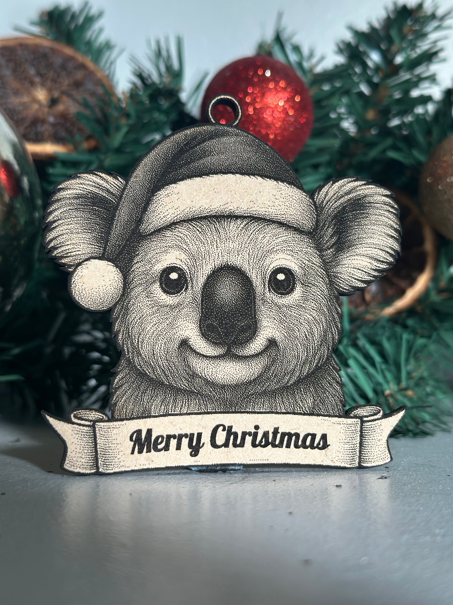 Koala - Personalisable Christmas Tree Decoration Bauble Ornament Zoo Gift